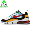 免運  Nike Air Max 270 React 黑白 熊貓 氣墊 白 CI3899-101 男女情侶鞋-規格圖3