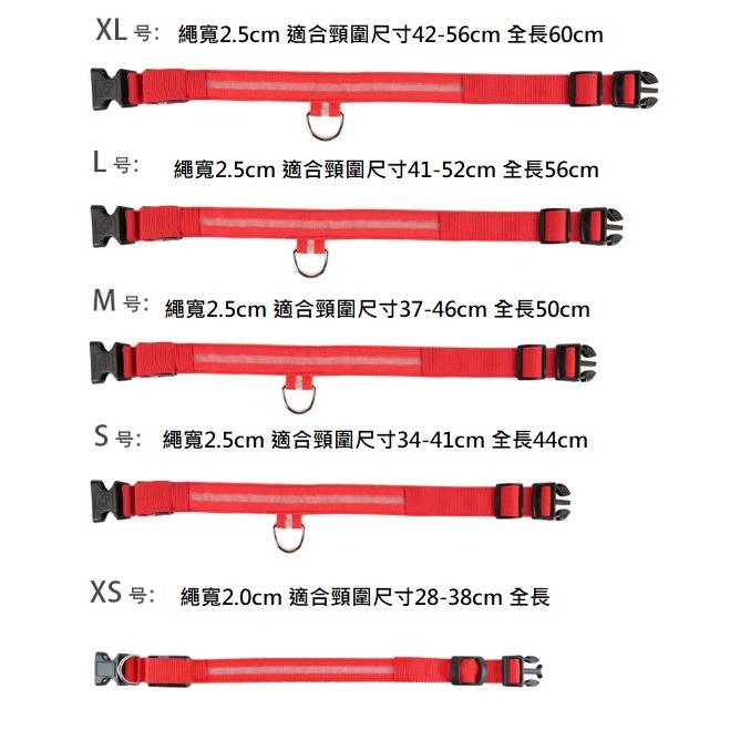 寵物LED尼龍版發光項圈 散步神器 發光項圈 尼龍項圈 夜間散步 閃光項圈 尼龍項圈-細節圖5