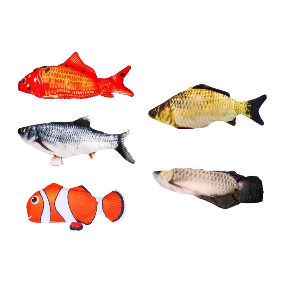 電動跳跳魚 拉鍊款 貓玩具 狗玩具 寵物跳跳魚 USB充電 會動的魚 拉鏈式 非魔鬼粘-細節圖2