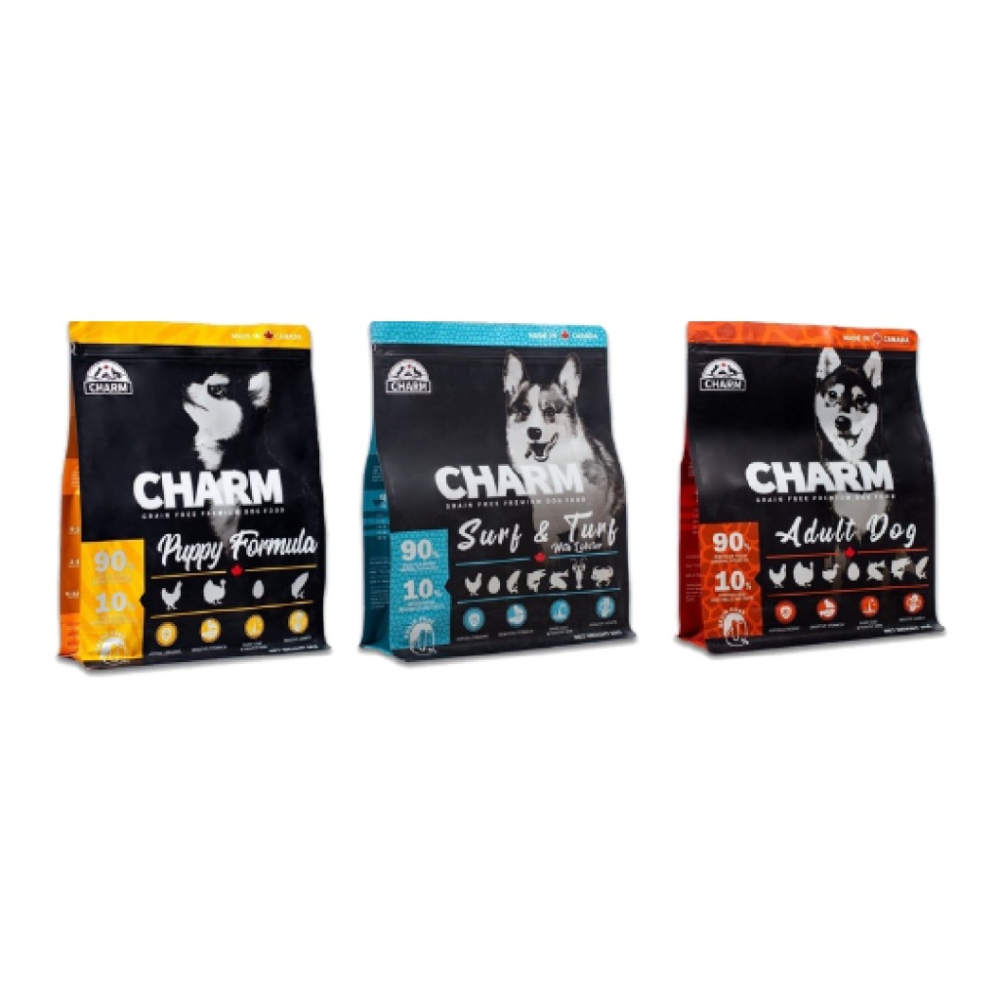 野性魅力 CHARM 幼犬 成犬 海陸龍蝦盛宴 飼料 狗食品 天然飼料 犬糧 狗飼料 狗主食 挑嘴狗 340g-細節圖2