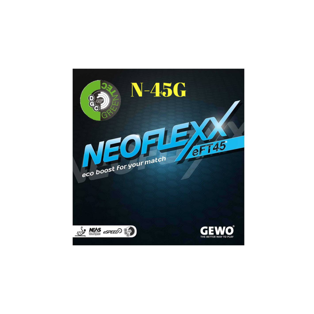 力揚乒乓-德國 GEWO  Neoflexx eFT 45高效能綠色桌球膠皮(無包裝)-細節圖3