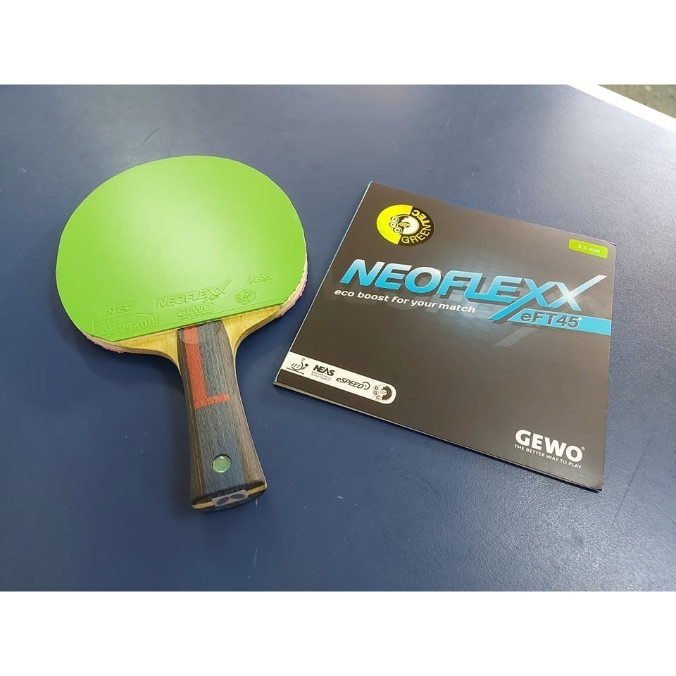 力揚乒乓-德國 GEWO  Neoflexx eFT 45高效能綠色桌球膠皮(無包裝)-細節圖6