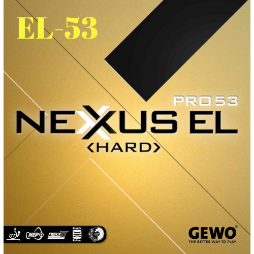 力揚乒乓-德國 GEWO Nexxus EL Pro - Hard 53 高效能桌球膠皮