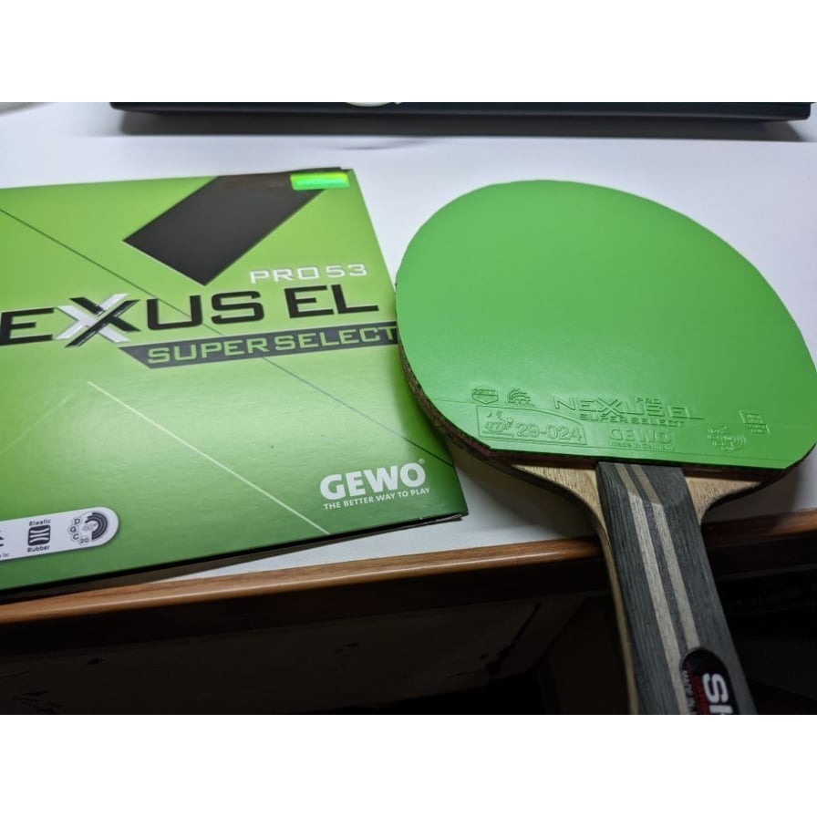 力揚乒乓-德國 GEWO Nexxus EL Pro 48 Super Select高效能綠色桌球膠皮 (48度海棉)-細節圖5