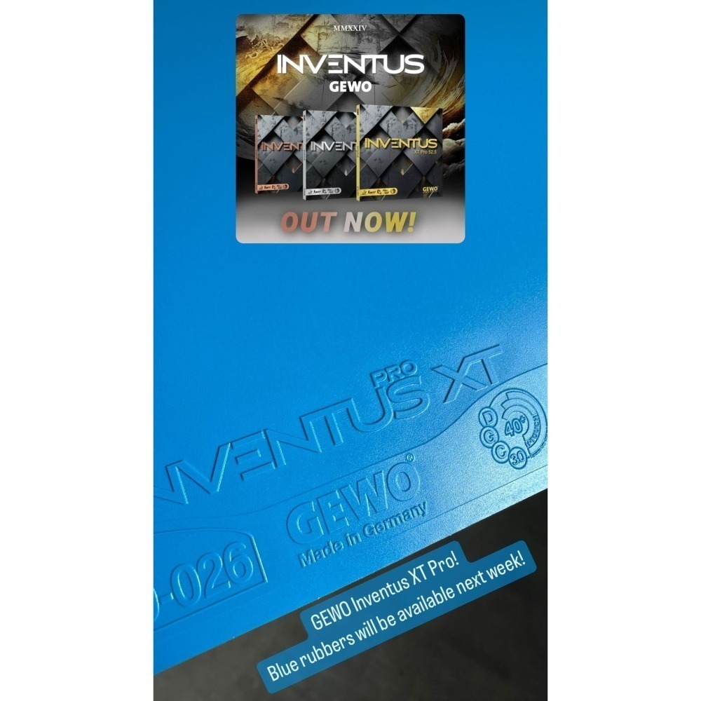 力揚乒乓-德國GEWO Inventus XT Pro 50 高效能膠皮-(終止燒錢派.中毒派.貴族派)-細節圖10