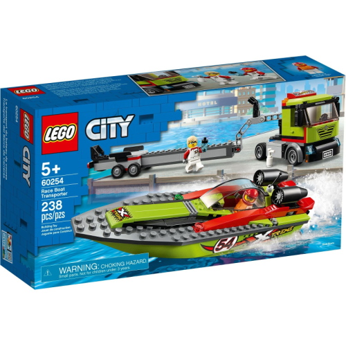 樂高 LEGO 60254 全新品 城市系列 賽艇運輸車 Race Boat Transporter