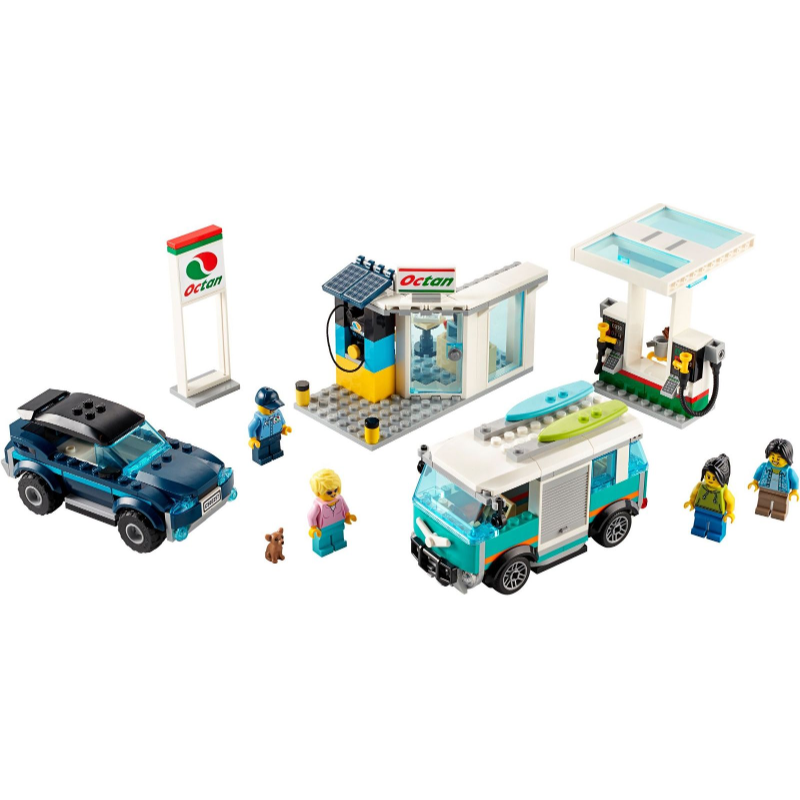 樂高 LEGO 城市系列 60257 加油維修站 Service Station 全新品-細節圖2