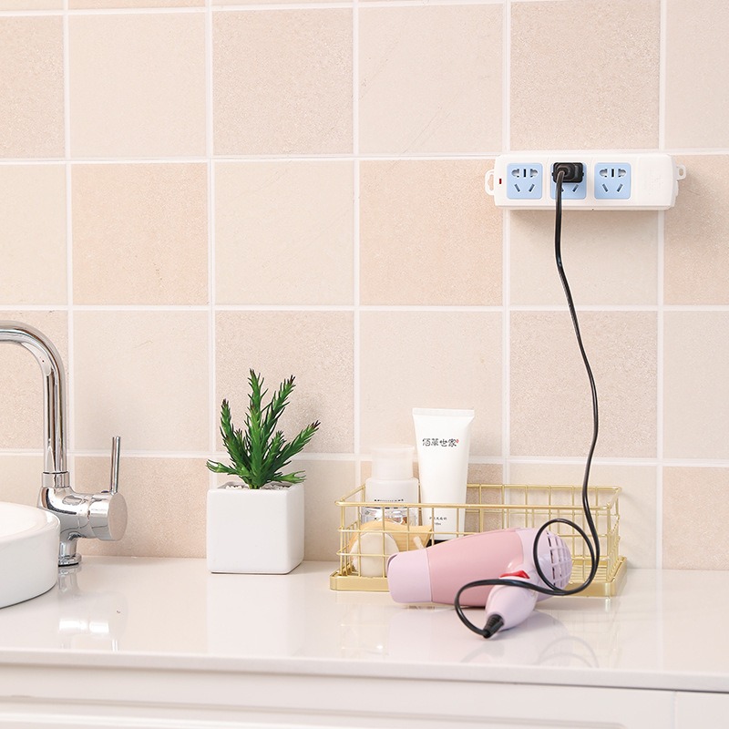 延長線固定器 排插固定器 延長線收納 插座固定器 插座固定 電線固定器 理線器 遙控器 延長線 收納架 數據機 免打孔-細節圖7