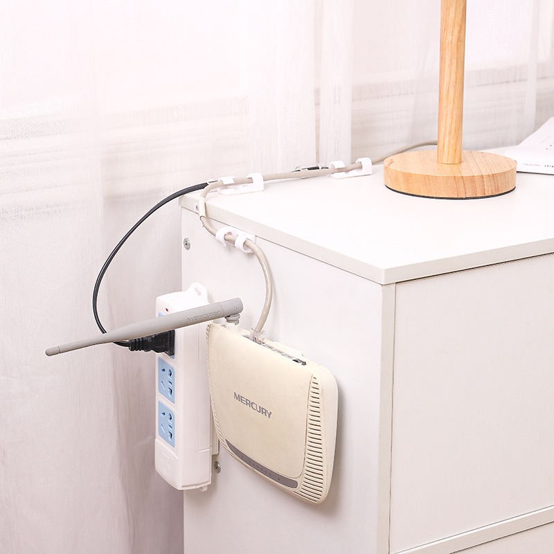 延長線固定器 排插固定器 延長線收納 插座固定器 插座固定 電線固定器 理線器 遙控器 延長線 收納架 數據機 免打孔-細節圖8