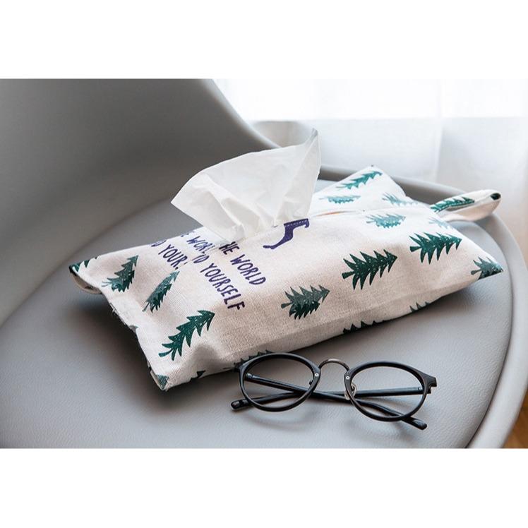 紙巾套 面紙套 可掛式棉麻衛生紙 吊掛式面紙盒 面紙收納 提袋 掛袋 收納袋 紙巾掛袋 紙巾盒 抽紙盒 衛生紙收納盒-細節圖6