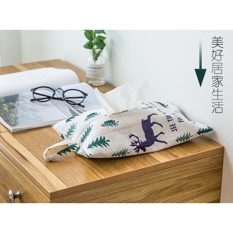 紙巾套 面紙套 可掛式棉麻衛生紙 吊掛式面紙盒 面紙收納 提袋 掛袋 收納袋 紙巾掛袋 紙巾盒 抽紙盒 衛生紙收納盒-細節圖7