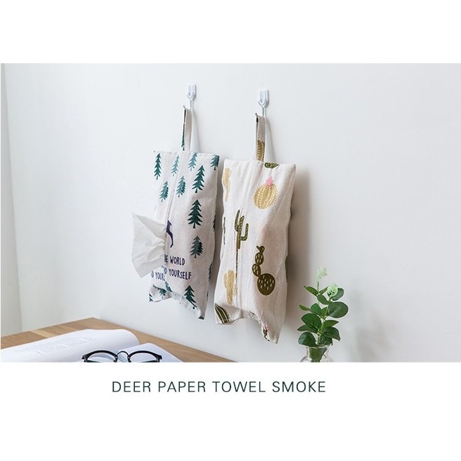 紙巾套 面紙套 可掛式棉麻衛生紙 吊掛式面紙盒 面紙收納 提袋 掛袋 收納袋 紙巾掛袋 紙巾盒 抽紙盒 衛生紙收納盒-細節圖8