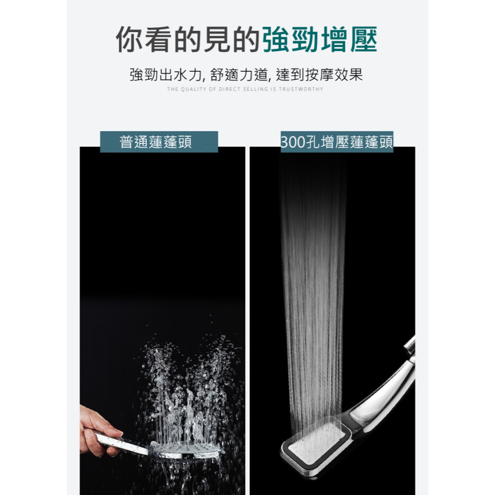 蓮蓬頭 300孔蓮蓬頭 超強增壓花灑淋浴噴頭 節水花灑 增壓蓮蓬頭 超強增壓蓮蓬頭 加壓 淋浴頭 節水蓮蓬頭 浴室用品-細節圖5