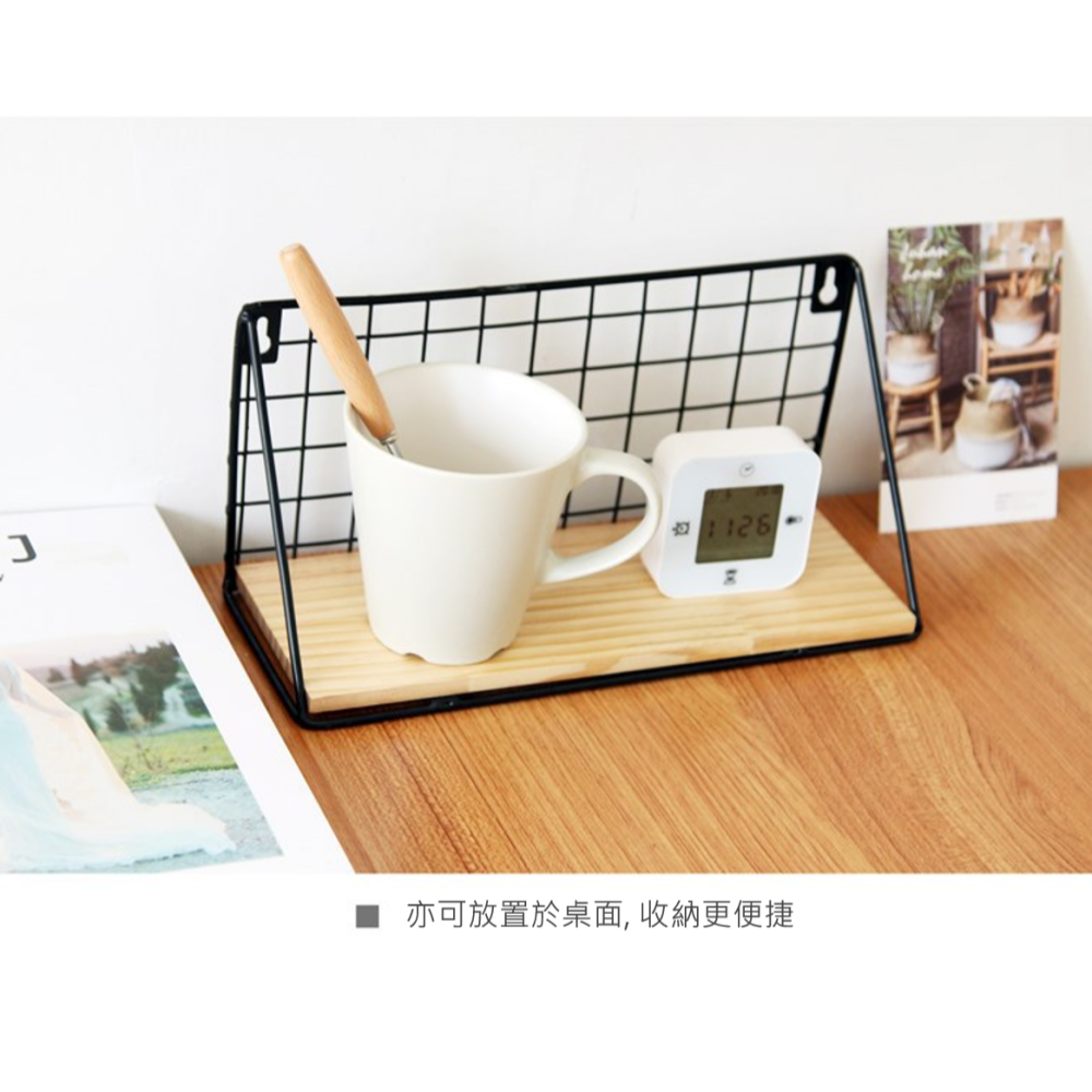 牆壁置物架 壁掛置物架 牆上置物架 置物架 牆面置物架 牆壁架 牆上收納 層架 層架壁掛 一字隔板實木 收納 免打孔書架-細節圖5