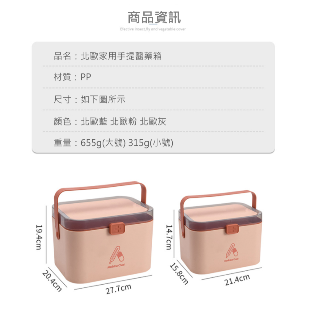 北歐風雙層醫藥箱 雙層藥箱 保健盒 護理箱 化妝盒 收納籃 手提急救箱 醫藥箱 醫藥包 收納箱 藥盒 藥品箱 急救保健箱-細節圖2