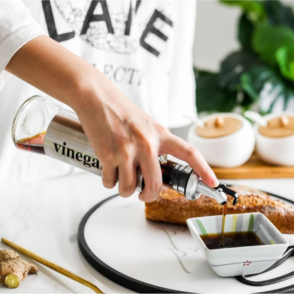 不鏽鋼料理瓶 玻璃油壺 防漏 調味瓶 醬料瓶 油壺 醬料罐 油罐 調味罐 料理罐 分裝瓶 油瓶 醋瓶 醬油瓶 調味瓶-細節圖9