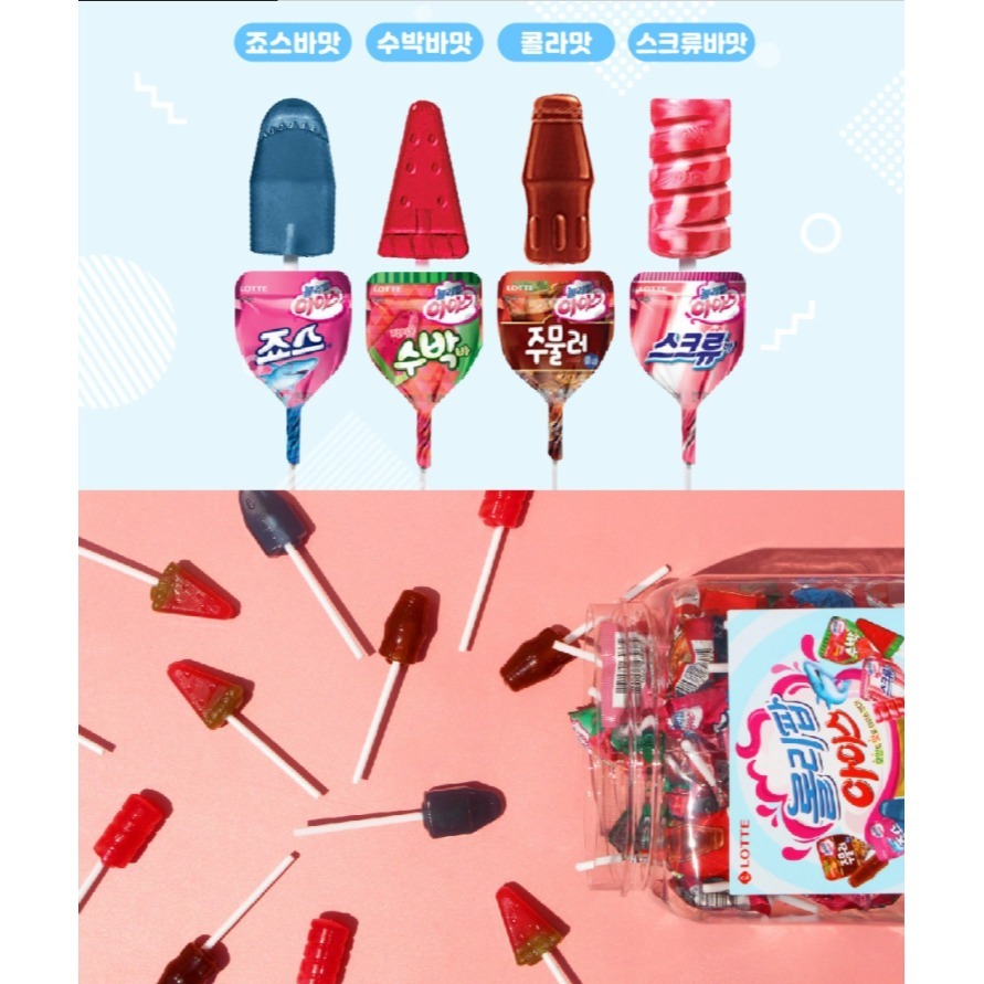 【台灣現貨+預購】Huache肥章魚㊣正韓代購★樂天 可愛造型棒棒糖 單支-細節圖2