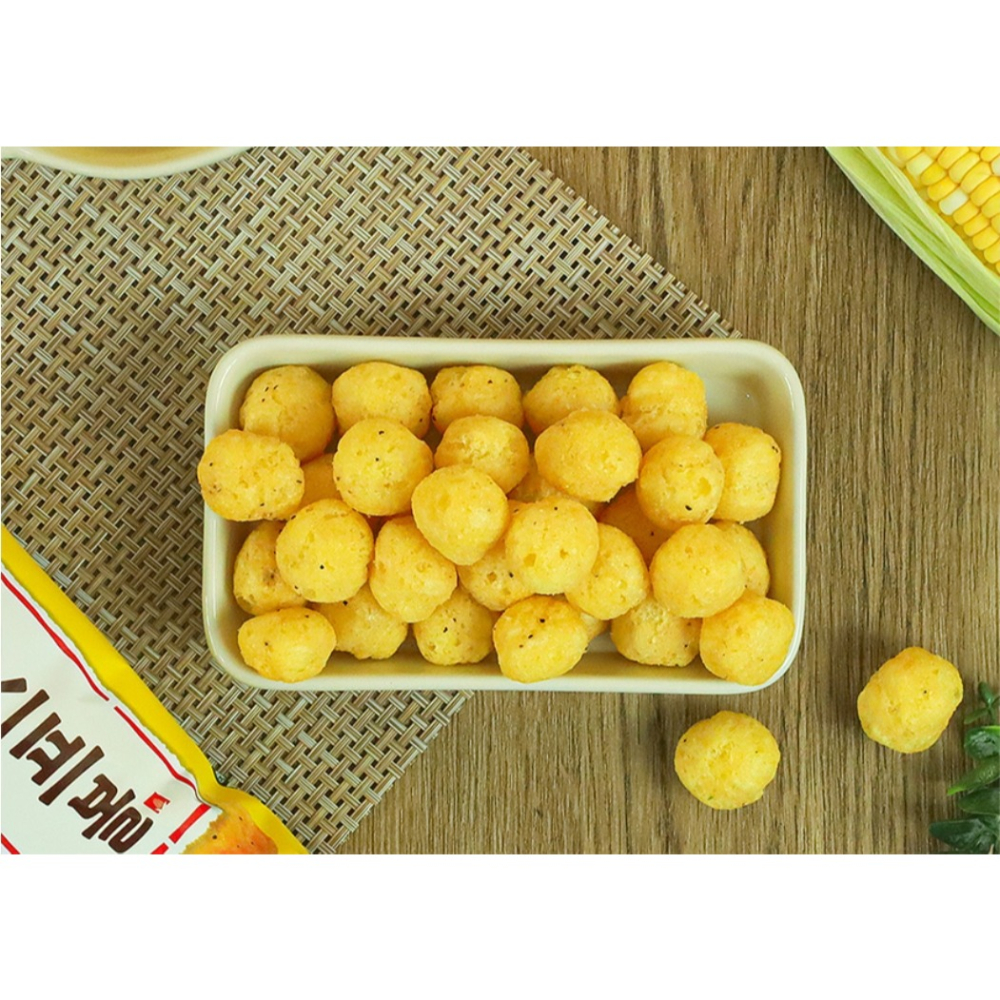 【韓國連線預購中】肥章魚㊣正韓代購★韓國 해태 구운 콘스프볼 HAITAI 烤玉米濃湯球 110g-細節圖2