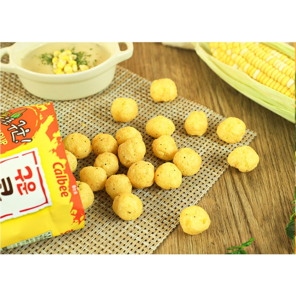 【韓國連線預購中】肥章魚㊣正韓代購★韓國 해태 구운 콘스프볼 HAITAI 烤玉米濃湯球 110g-細節圖4