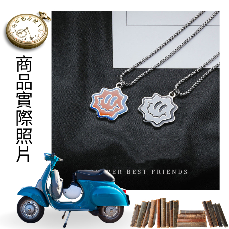 笑臉嘻哈風項鍊 古巴項鍊-細節圖7