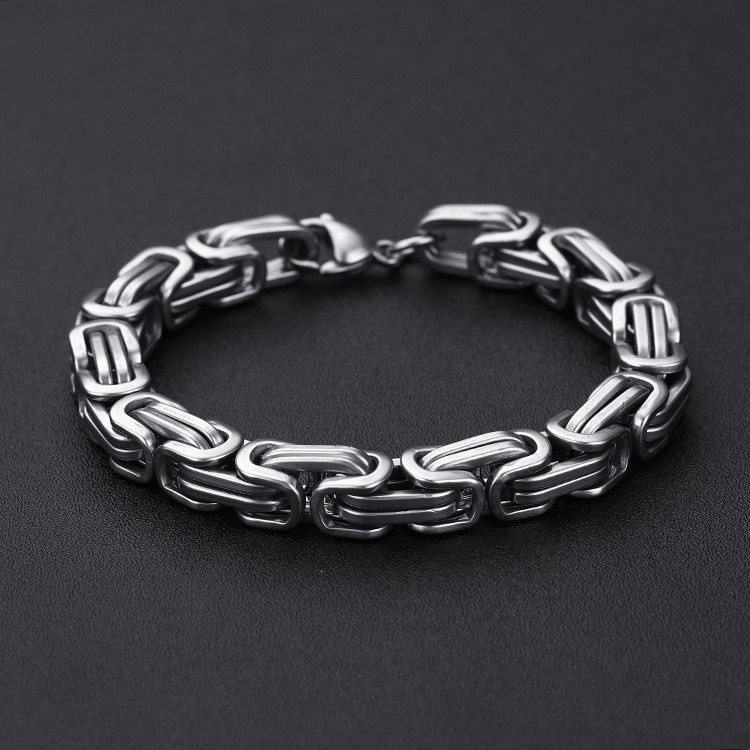 高啟強同款帝王霸氣手鍊 鈦鋼手鍊 龍骨鍊-細節圖4