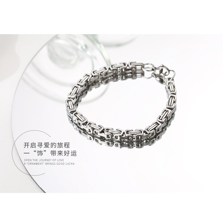 高啟強同款帝王霸氣手鍊 鈦鋼手鍊 龍骨鍊-細節圖6