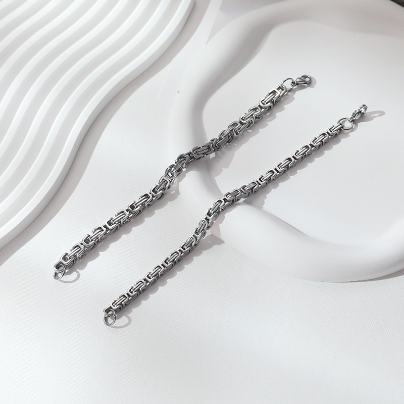 高啟強同款帝王霸氣手鍊 鈦鋼手鍊 龍骨鍊-細節圖7