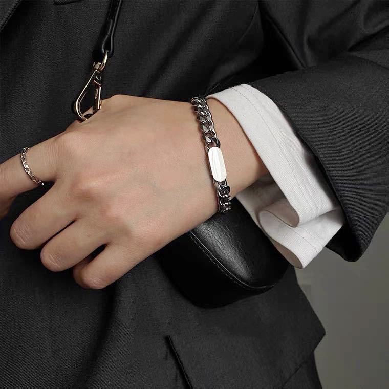 歐美風嘻哈鈦鋼項鍊-細節圖3