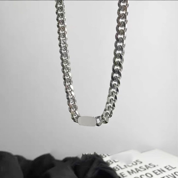 歐美風嘻哈鈦鋼項鍊-細節圖4