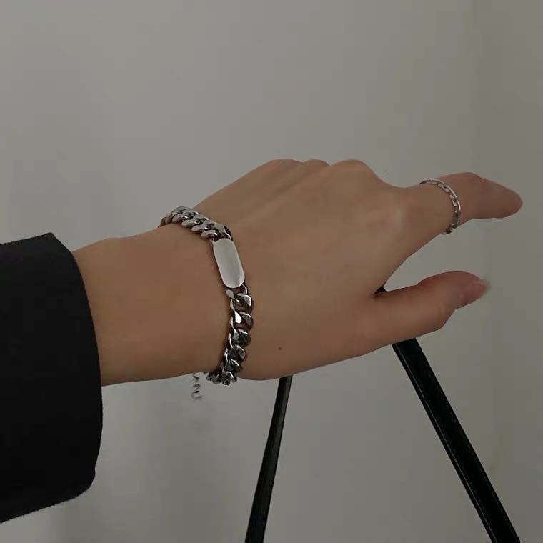 歐美風嘻哈鈦鋼項鍊-細節圖5