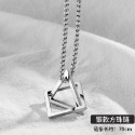 冷淡風三角幾何個性項鍊-規格圖9
