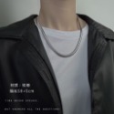 雙層鈦鋼蛇骨鍊 鎖骨項鍊-規格圖7