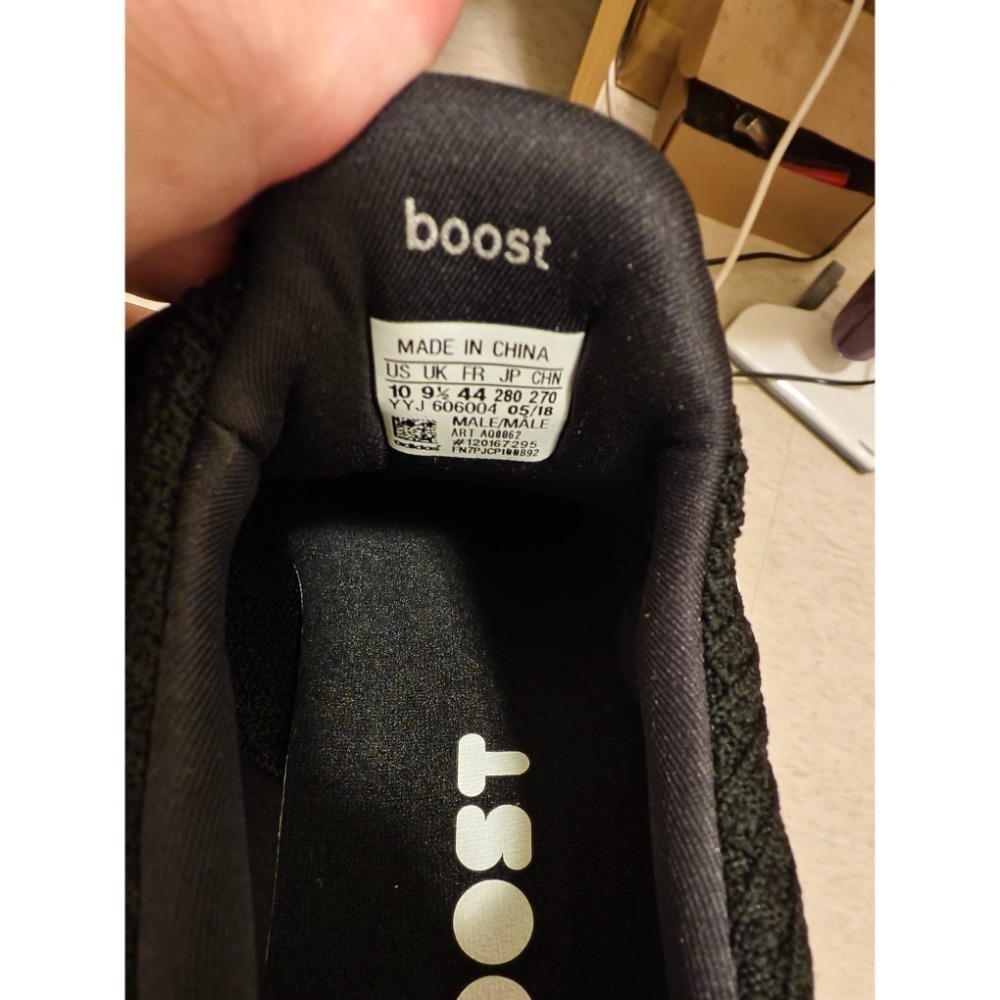 二手近全新 adidas 慢跑鞋 UltraBOOST 4.0 AQ0062 US10-細節圖6