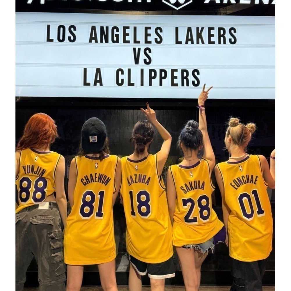 NBA球衣 LE SSERAFIM 湖人球衣-細節圖2