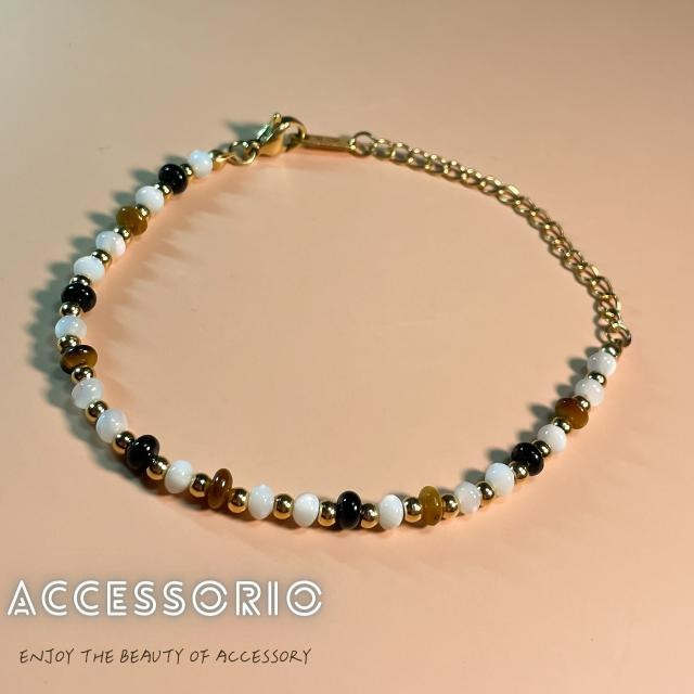 ╶◇╴拾飾 Accessorio 現貨  天然寶石串珠手鍊-細節圖4