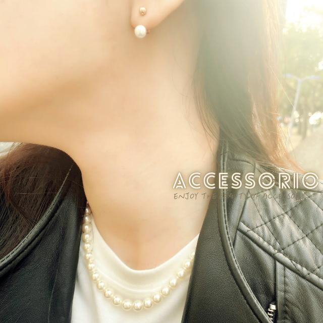 ╶◇╴拾飾 Accessorio 現貨  8MM 施華洛世奇 珍珠項鍊-細節圖2