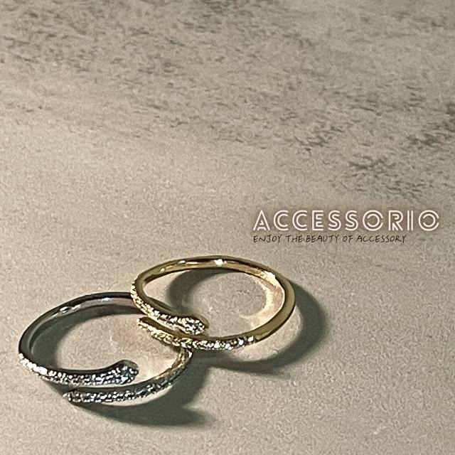 ╶◇╴拾飾 Accessorio 現貨  鋯石迷你小蛇造型戒指 電鍍14K金 開口可調式戒指 小蛇  財富的象徵 設計-細節圖3