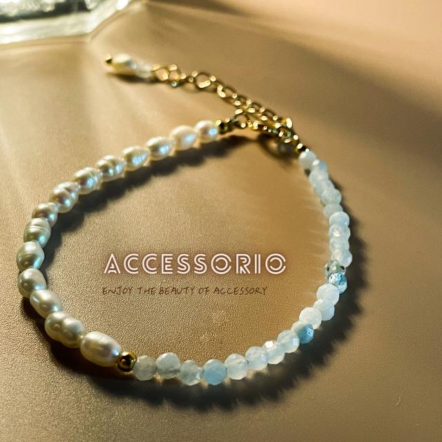 ╶◇╴拾飾 Accessorio 現貨  天然玉石 珍珠 串珠手鍊-細節圖6