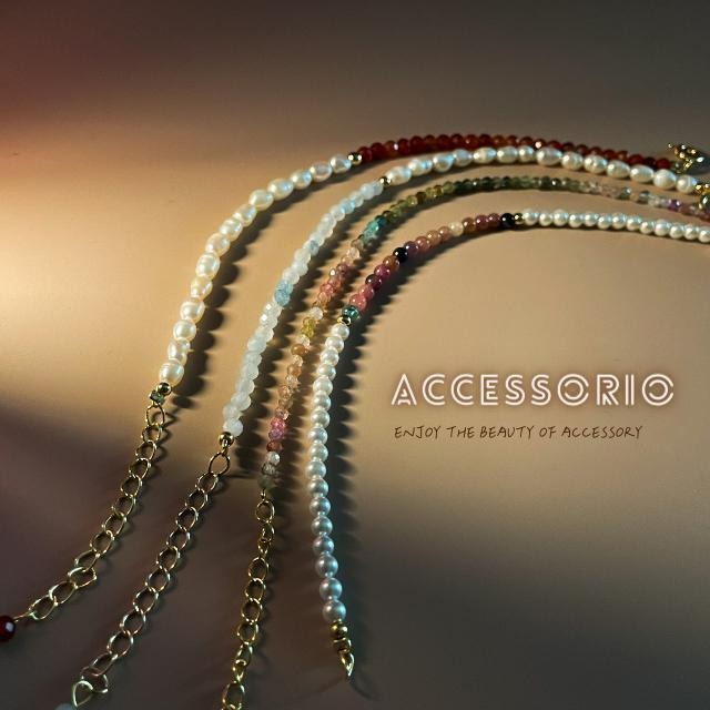 ╶◇╴拾飾 Accessorio 現貨  天然玉石 珍珠 串珠手鍊-細節圖11