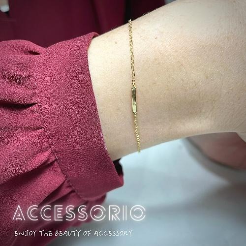 ╶◇╴拾飾 Accessorio 現貨  INS風 S925鍍14K金手鍊-細節圖2