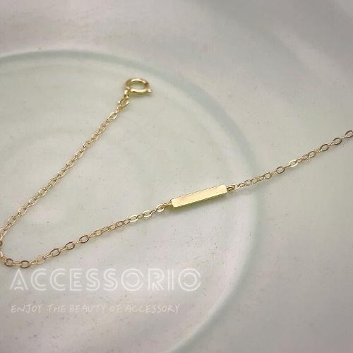 ╶◇╴拾飾 Accessorio 現貨  INS風 S925鍍14K金手鍊-細節圖5