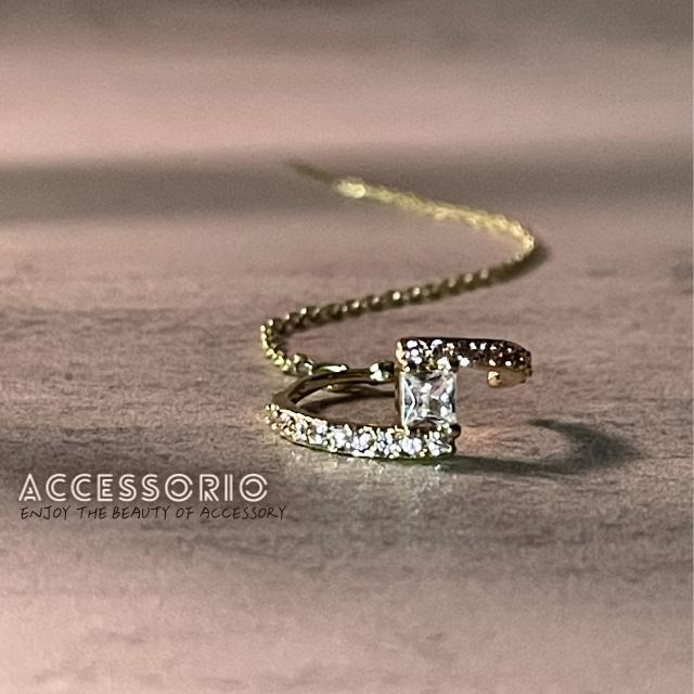 ╶◇╴拾飾 Accessorio 現貨  925銀針 戴起來超好看 鋯石耳骨夾耳線耳環(單個)-細節圖2