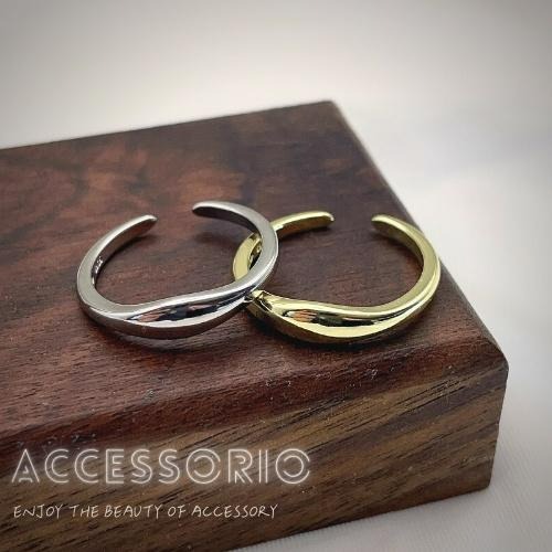 ╶◇╴拾飾 Accessorio 現貨  S925不規則雙色套戒-細節圖3