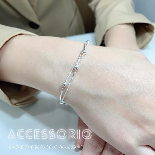 ╶◇╴拾飾 Accessorio 現貨  小圓球 S925 蛇骨女手鍊-細節圖2