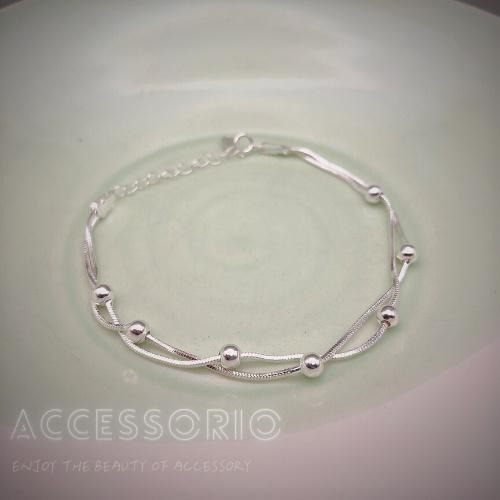 ╶◇╴拾飾 Accessorio 現貨  小圓球 S925 蛇骨女手鍊-細節圖4