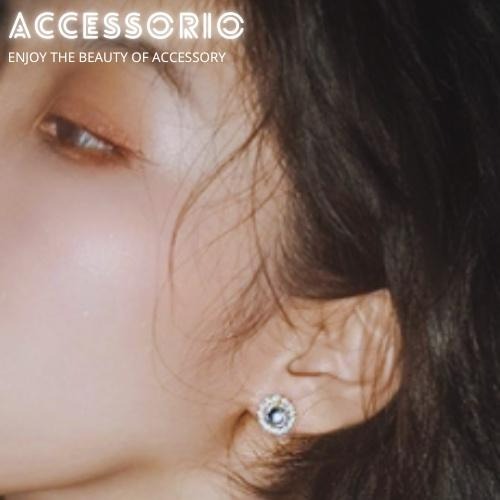 ╶◇╴拾飾 Accessorio 現貨  氣質 輕奢 珍珠藍寶石耳夾-細節圖3