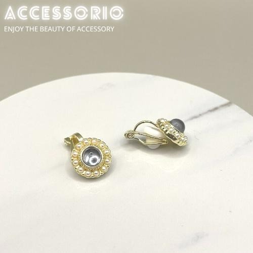 ╶◇╴拾飾 Accessorio 現貨  氣質 輕奢 珍珠藍寶石耳夾-細節圖4