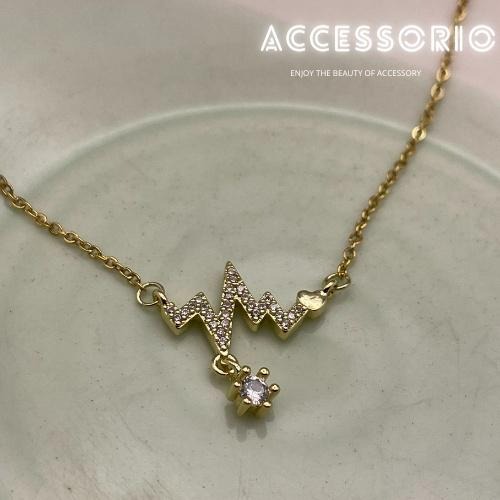 ╶◇╴拾飾 Accessorio 現貨  心動的瞬間 鋯石鎖骨項鍊-細節圖4