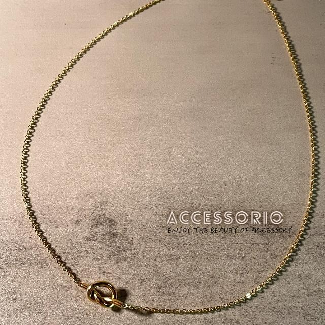 ╶◇╴拾飾 Accessorio 現貨  簡約幸運結 ins 鎖骨項鍊-細節圖2