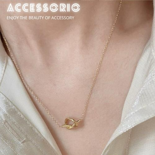 ╶◇╴拾飾 Accessorio 現貨  簡約幸運結 ins 鎖骨項鍊-細節圖6